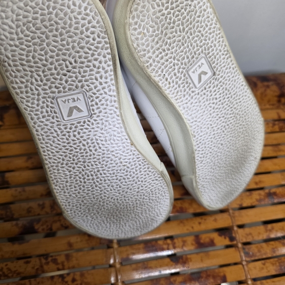 Veja White Leather Women Sneakers Size 5 - Picture 7 of 7